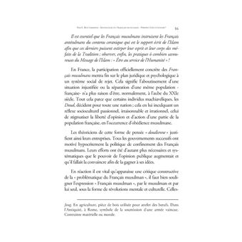 Sociologie du Français musulman - Perspectives d'avenir ?