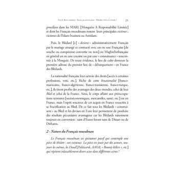 Sociologie du Français musulman - Perspectives d'avenir ?