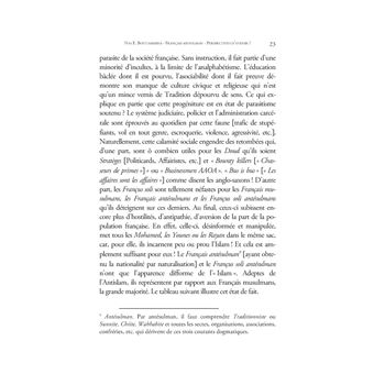 Sociologie du Français musulman - Perspectives d'avenir ?
