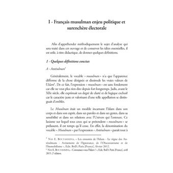 Sociologie du Français musulman - Perspectives d'avenir ?