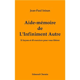 Aide-mémoire de l'Infiniment Autre