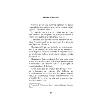 Aide-mémoire de l'Infiniment Autre
