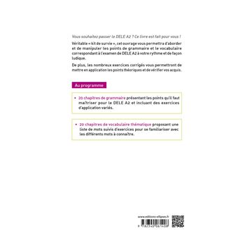 Espagnol. DELE A2. Kit de Survie. Grammaire, vocabulaire, exercices corrigés