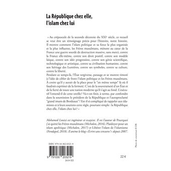 La République chez elle, l'islam chez lui