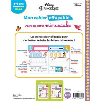 Disney - Cars Mon cahier effaçable - J'écris les lettres majuscules (3-6  ans) - Collectif - Librairies Charlemagne