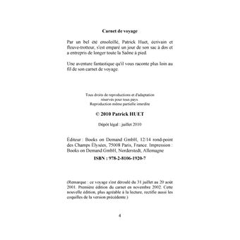 Descente de la Saône à pied