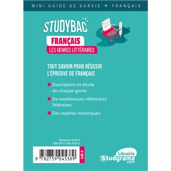 Français : les genres littéraires