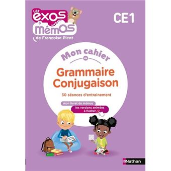 Exos et Mémos - CE1 - Mon cahier de Grammaire-Conjugaison