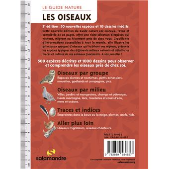 Le guide nature les oiseaux