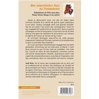 Des anarchistes face au franquisme
