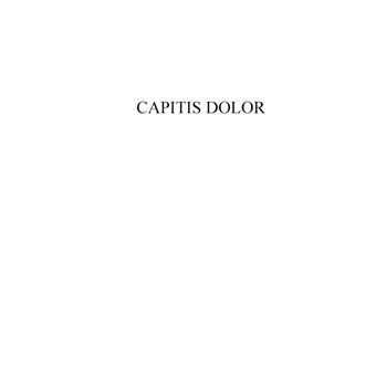 Capitis Dolor