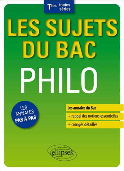Les sujets du Bac Philo Term toutes séries