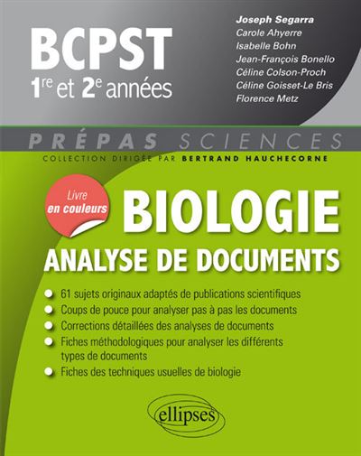 Biologie analyse de documents bcpst 1e-2e annees