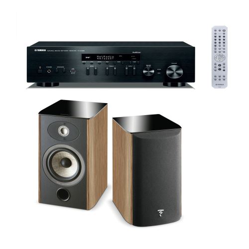 Amplificateur Yamaha MusicCast RN402 Noir + Enceinte colonne Focal Aria 906 Prime Walnut Vendue par paire