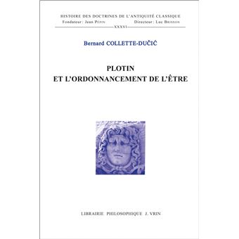 Plotin et l'ordonnancement de l'être