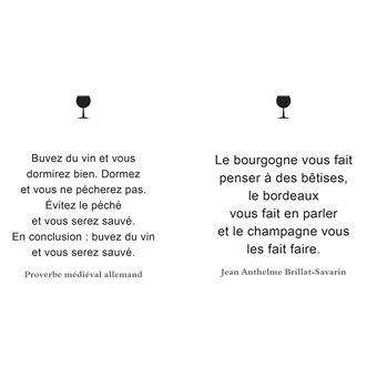 Economisez l'eau, buvez du vin