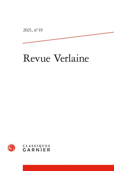 Revue Verlaine 2021