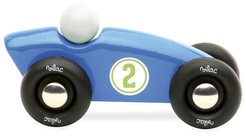 Mini wedstrijdauto - blauw