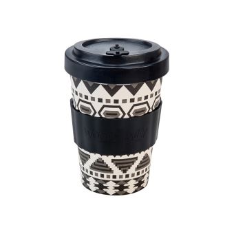 Mug en bambou Ecoffee Cup motifs aztèques