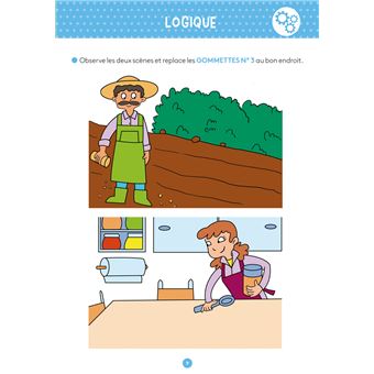 Mon cahier d'activités avec des gommettes 4-5 ans