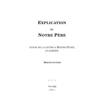 Explication du Notre Père
