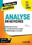 Toutes les maths – Analyse en 40 fiches