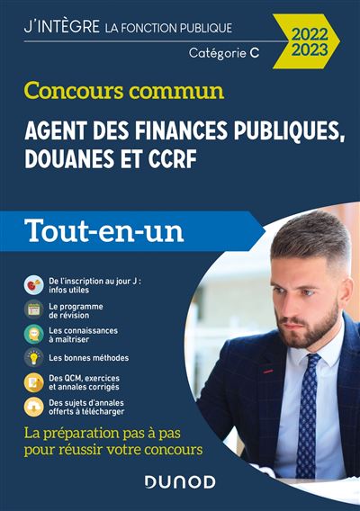 Concours commun Agent des finances publiques, douanes et CCRF - 2021-2022 - Catégorie C -Tout-en-un-