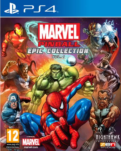 Pochette avant du jeu Marvel Pinball Epic Collection Vol. 1 PS4