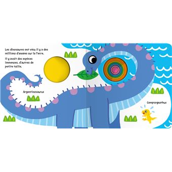 Les dinosaures - Livre à trous dès 18 mois