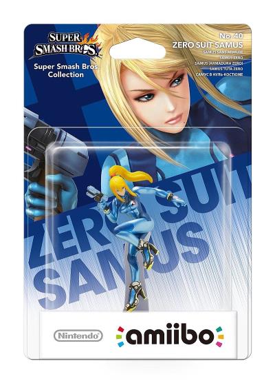 Figurine Amiibo Samus sans Armure Série Super Smash Bros Numéro 40