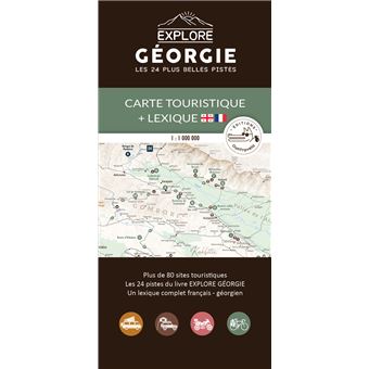 Carte touristique de la Géorgie