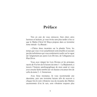 Quête de l'infini par les sons et la Lumière, Tome 3 : La Beauté