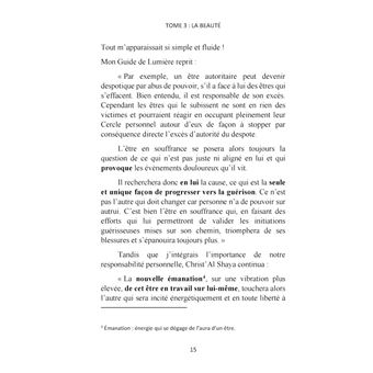 Quête de l'infini par les sons et la Lumière, Tome 3 : La Beauté