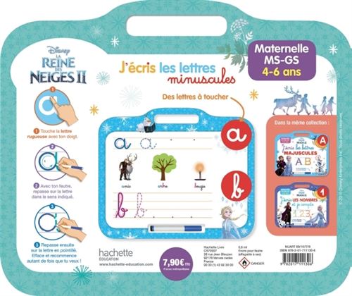 Disney - Reine des neiges 2 - Mon cahier effaçable - J'écris les lettres  minuscules (4-6 ans) - Collectif Disney: 9782017226482 - AbeBooks