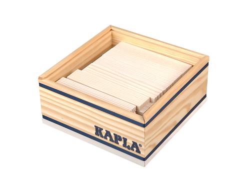 KAPLA - Coffret de 40 planchettes + 1 livre d'art - Vert et jaune