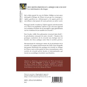 Sécurités privées en Afrique de l'Ouest