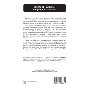 Ubuntu et résilience des peuples Africains