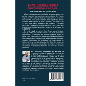 Protection des données à caractère personnel en droit malien