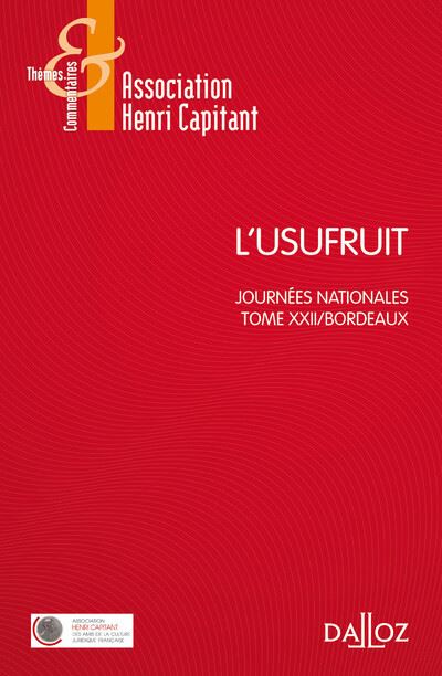 L'usufruit - 1re ed.