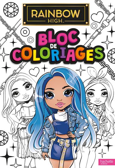 Rainbow High - Bloc de coloriages -  Collectif - broché
