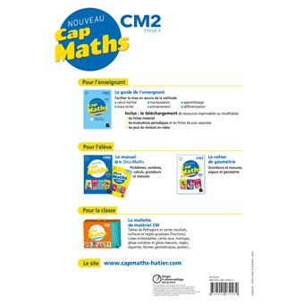 Cap Maths CM2 Éd. 2021 - Cahier de Géométrie-Mesure