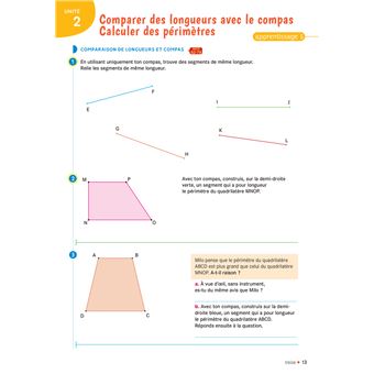 Cap Maths CM2 Éd. 2021 - Cahier de Géométrie-Mesure