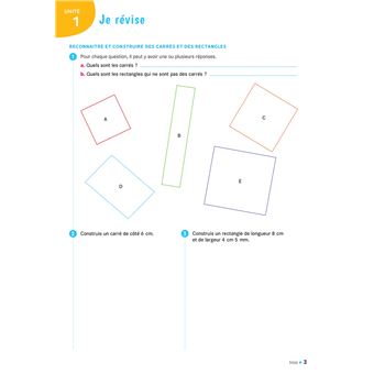 Cap Maths CM2 Éd. 2021 - Cahier de Géométrie-Mesure