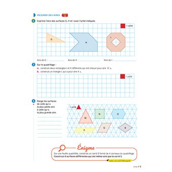Cap Maths CM2 Éd. 2021 - Cahier de Géométrie-Mesure
