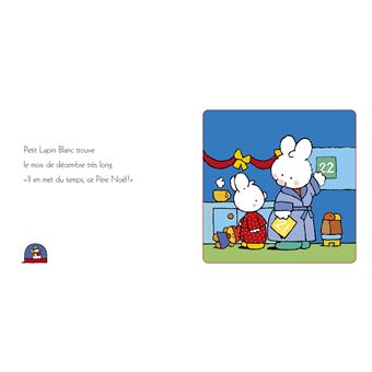 Petit Lapin Blanc fête Noël