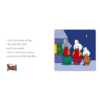 Petit Lapin Blanc fête Noël