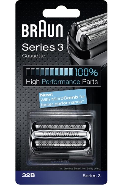 Braun 32B - Lame de rasoir de rechange - pour rasoir - noir