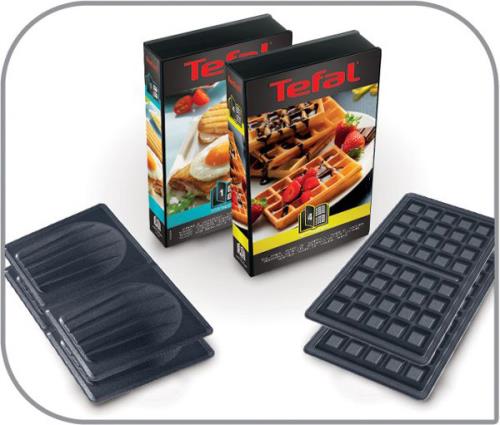  TEFAL MENAGE - Snack collection-700 W-2 jeux de plaques croques  et gaufres-2 livrets de recettes-Noir inox - TEFAL MENAGE - FDS-119997 :  Grocery & Gourmet Food