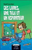 Des livres, une télé et un aspirateur