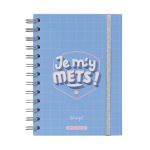 Agenda classique Mr. Wonderful Modèle semainier Petit format 2020 2021 Je m’y mets Bleu
